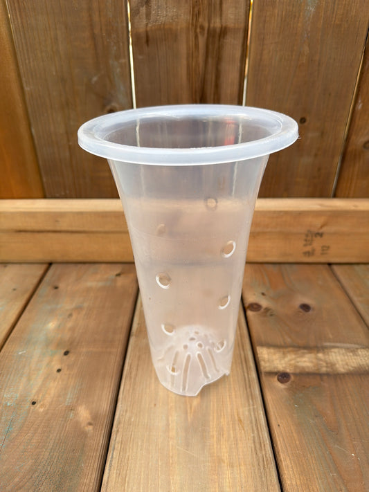 6" Tall Cymbidium Orchid Pot (Clear)