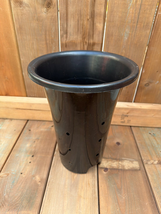 9" Tall Cymbidium Orchid Pot (Black)