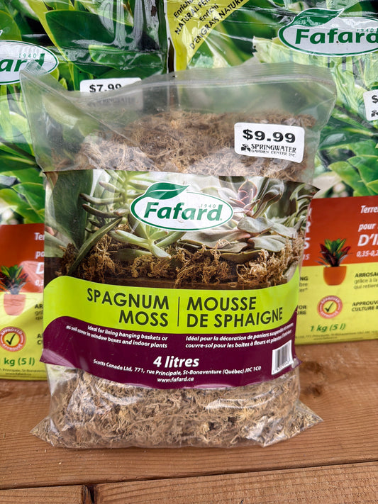 Fafard Sphagnum Moss Long Fibre Organic 4L